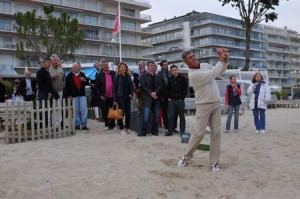 Beach-golf : Le pro Eric Grangeot en démonstration