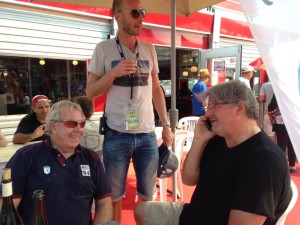 Autre revenant, Eric Beugnot, qui, lui aussi brilla sous les couleurs du SCM Le Mans et de l’équipe de France de basket. Il participait avec Philippe Haquet aux 24 Heures Vélo organisées par Romain Gasnal, le fils de Claude.