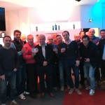 Les journalistes présents à l’AG rassemblés au Club Pernod aux côtés de Frédéric Zavagob, le maître des lieux.