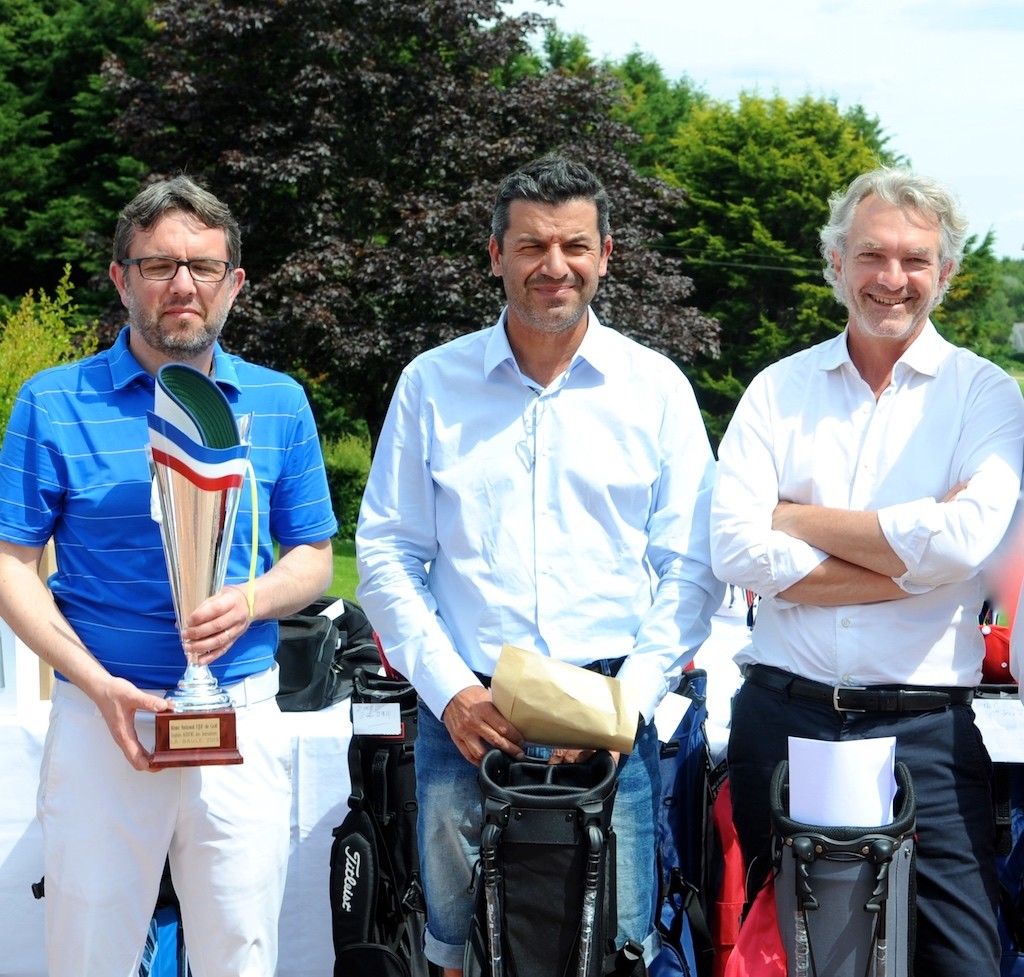 Le podium 1re série brut: De g. à d. Stéphane Boutet, Jean-Wilfrid Forquès et Damien Houles.