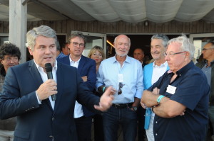 Franck Louvrier, maire de La Baule et vice-président de la Région des Pays de la Loire, lors de son intervention