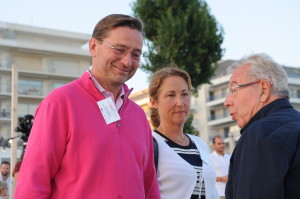 Laurent Garodo, directeur du resport Barrière La Baule, et son épouse.