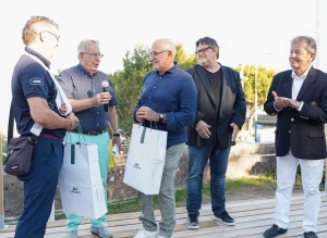 Les handigolfeurs Thierry Godineau et Eric Denis récompensés par le président du CPSO