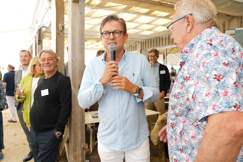 Yannick Le Bihan lors de son allocution de bienvenue.